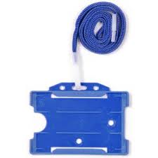Blue lanyard